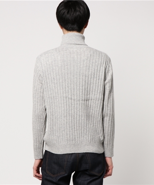 FREDY&GLOSTER(フレディアンドグロスター)の「【FINEBOYS掲載】6 × 2 リブタートルネックニット(ニット/セーター・メンズ・グレー/ブルー/ブラック・L/M)」の5枚目の写真