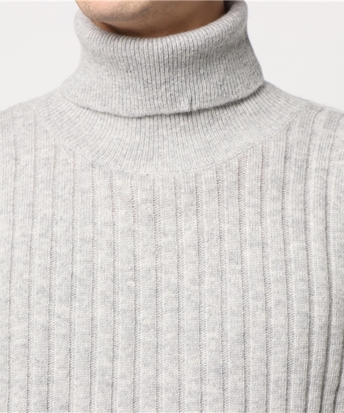 FREDY&GLOSTER(フレディアンドグロスター)の「【FINEBOYS掲載】6 × 2 リブタートルネックニット(ニット/セーター・メンズ・グレー/ブルー/ブラック・L/M)」の6枚目の写真