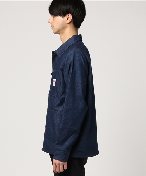 FTC ネイビー カバーオール ジャケット CORDUROY COLLAR WASHED COVERALL JACKET /コーデュロイ カラー
