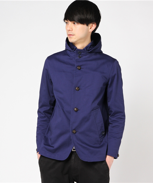 FREDY&GLOSTER（フレディアンドグロスター）の「【men's FUDGE掲載】スタンドフードブルゾン（ブルゾン・メンズ・ブルー/オフホワイト/ブラウン/ベージュ/ネイビー・S/L/XL/M）」の5枚目の写真