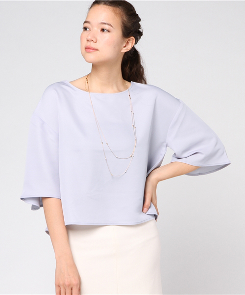 Honeys（ハニーズ）の「フレア袖ブラウス（シャツ/ブラウス・レディース・ホワイト系その他/オフホワイト/ブラック/サックスブルー/ブルー系その他・L/M）」の5枚目の写真