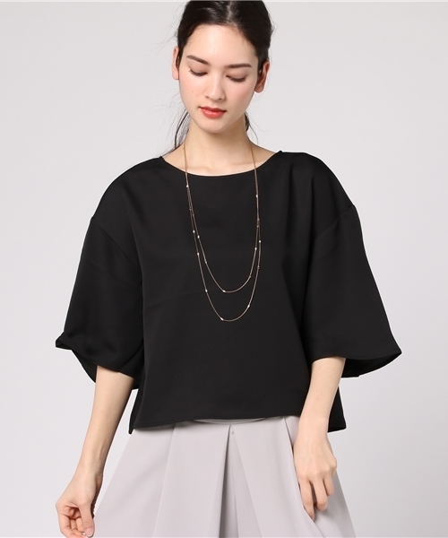 Honeys（ハニーズ）の「フレア袖ブラウス（シャツ/ブラウス・レディース・ホワイト系その他/オフホワイト/ブラック/サックスブルー/ブルー系その他・L/M）」の4枚目の写真