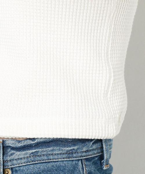 Another Edition（アナザーエディション）の「ワッフルショートタンクトップ ◆（タンクトップ・レディース・ホワイト/ライトブルー・FREE）」の13枚目の写真