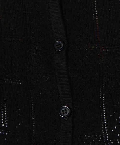 Khaju（カージュ）の「Khaju:ショートスリーブカーディガン（カーディガン/ボレロ・レディース・ホワイト/レッド系その他/ブラック・ONE SIZE）」の14枚目の写真