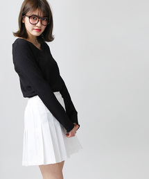 WEGO | ◆WEGO/無地プリーツミニスカート(スカート)