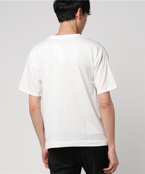 WEGO(ウィゴー)の「WEGO/ミックスパネルカットソー(Tシャツ/カットソー・メンズ・サックスブルー/ネイビー/ホワイト/マスタード/グレー/ワイン/ダークグリーン・LARGE/MEDIUM)」の13枚目の写真