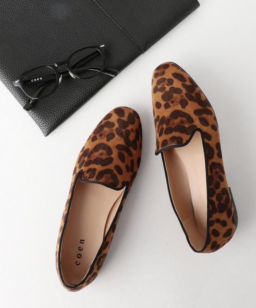 coen(コーエン)の「フラットオペラシューズ(パンプス・レディース・ブラック/オリーブ/ワイン/レオパード・X-LARGE/MEDIUM/LARGE/SMALL)」の9枚目の写真
