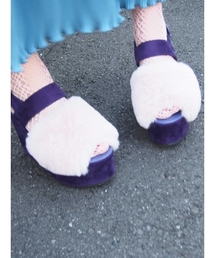 merry jenny | エコｆｕｒ厚底サンダル(その他シューズ)