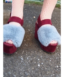 merry jenny | エコｆｕｒ厚底サンダル(その他シューズ)