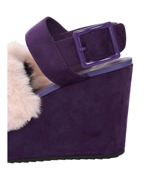 merry jenny（メリージェニー）の「エコｆｕｒ厚底サンダル（その他シューズ・レディース・パープル/パープル系その他2/ブラック/ベージュ・MEDIUM/SMALL/LARGE）」の9枚目の写真