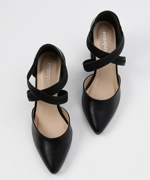 Andemiu(アンデミュウ)の「クロスバンドパンプス770191(パンプス・レディース・その他/ブラック/キャメル・MEDIUM/SMALL/LARGE)」の5枚目の写真
