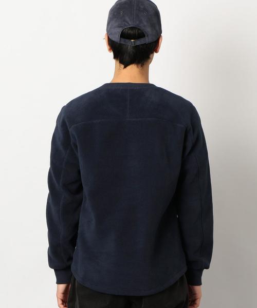 green label relaxing（グリーンレーベルリラクシング）の「STポーラテック クルーネック フリース ◆（スウェット・メンズ・ネイビー/ナチュラル・LARGE/MEDIUM/SMALL）」の3枚目の写真