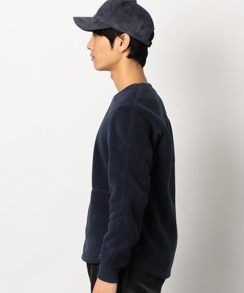 green label relaxing（グリーンレーベルリラクシング）の「STポーラテック クルーネック フリース ◆（スウェット・メンズ・ネイビー/ナチュラル・LARGE/MEDIUM/SMALL）」の5枚目の写真
