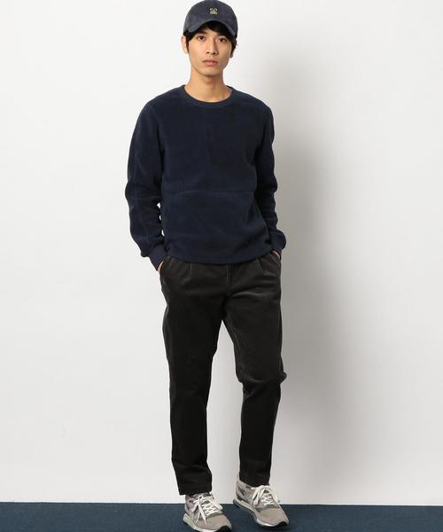 green label relaxing（グリーンレーベルリラクシング）の「STポーラテック クルーネック フリース ◆（スウェット・メンズ・ネイビー/ナチュラル・LARGE/MEDIUM/SMALL）」の6枚目の写真