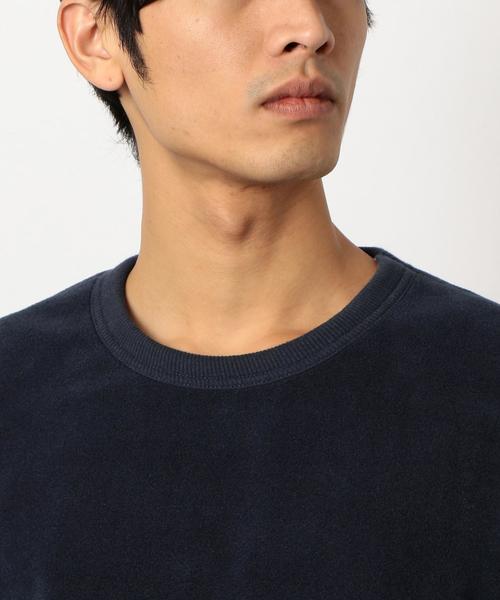 green label relaxing（グリーンレーベルリラクシング）の「STポーラテック クルーネック フリース ◆（スウェット・メンズ・ネイビー/ナチュラル・LARGE/MEDIUM/SMALL）」の7枚目の写真