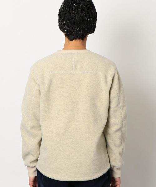 green label relaxing（グリーンレーベルリラクシング）の「STポーラテック クルーネック フリース ◆（スウェット・メンズ・ネイビー/ナチュラル・LARGE/MEDIUM/SMALL）」の12枚目の写真