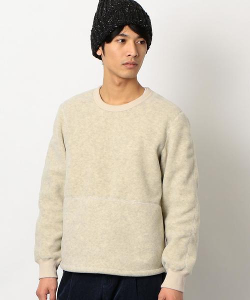 green label relaxing（グリーンレーベルリラクシング）の「STポーラテック クルーネック フリース ◆（スウェット・メンズ・ネイビー/ナチュラル・LARGE/MEDIUM/SMALL）」の14枚目の写真