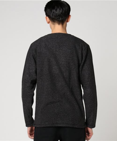 ボーダーブークレフリースフェイクVネックTシャツカットソー ボーダーブークレフリースフェイクVネックTシャツカットソー