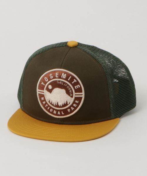 THE NORTH FACE（ザノースフェイス）の「ザ・ノース・フェイス キッズキャップ / トラッカーメッシュキャプ（キャップ・キッズ・ネイビー/ブルー/ピンク/ダークインディゴブルー/ダークグリーン・LARGE/MEDIUM）」の2枚目の写真