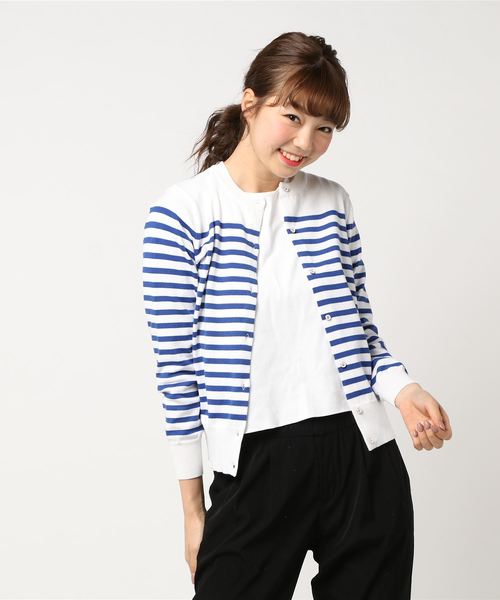 AMERICAN HOLIC（アメリカンホリック）の「・12co.クルーネックカーディガン（カーディガン/ボレロ・レディース・その他/ブラック/ロイヤルブルー/その他24/オフホワイト/ライトイエロー/レッド/ブルー/ラベンダー/ネイビー/その他26/ブルーグリーン・FREE）」の18枚目の写真