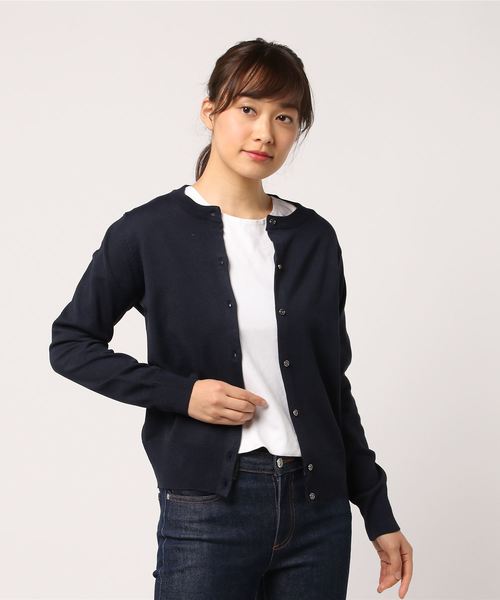 AMERICAN HOLIC（アメリカンホリック）の「・12co.クルーネックカーディガン（カーディガン/ボレロ・レディース・その他/ブラック/ロイヤルブルー/その他24/オフホワイト/ライトイエロー/レッド/ブルー/ラベンダー/ネイビー/その他26/ブルーグリーン・FREE）」の4枚目の写真