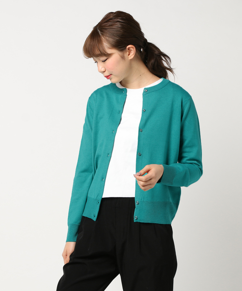 AMERICAN HOLIC（アメリカンホリック）の「・12co.クルーネックカーディガン（カーディガン/ボレロ・レディース・その他/ブラック/ロイヤルブルー/その他24/オフホワイト/ライトイエロー/レッド/ブルー/ラベンダー/ネイビー/その他26/ブルーグリーン・FREE）」の6枚目の写真