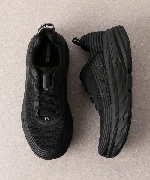 HOKA（ホカ）の「[ホカオネオネ] SC HOKA ONEONE BONDI 6 スニーカー/ ボンダイ（スニーカー・メンズ・ブラック/ホワイト・26cm/27cm/28cm/26.5cm/27.5cm）」の2枚目の写真