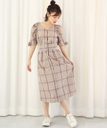one after another NICE CLAUP | 夏のチェック&無地ワンピース(ワンピース)