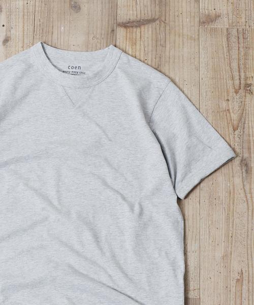 coen（コーエン）の「ガゼットスラブオーバーダイTシャツ（Tシャツ/カットソー・メンズ・オリーブ/ネイビー/グレー/ホワイト/レッド・X-LARGE/MEDIUM/SMALL/LARGE）」の3枚目の写真