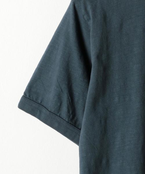 coen（コーエン）の「ガゼットスラブオーバーダイTシャツ（Tシャツ/カットソー・メンズ・オリーブ/ネイビー/グレー/ホワイト/レッド・X-LARGE/MEDIUM/SMALL/LARGE）」の8枚目の写真
