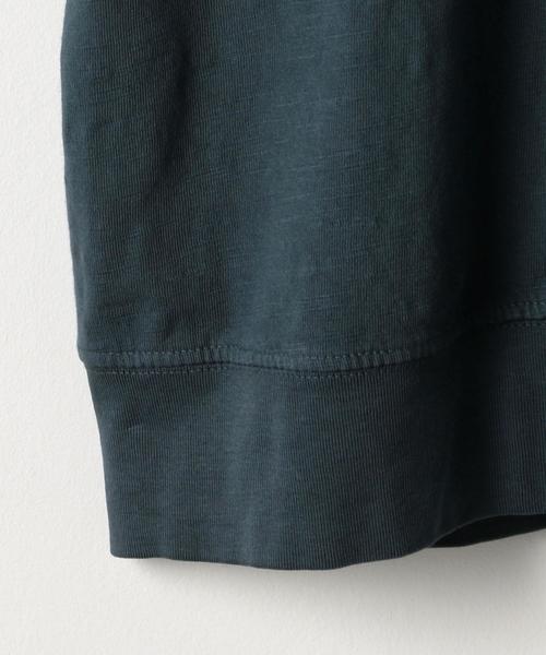 coen（コーエン）の「ガゼットスラブオーバーダイTシャツ（Tシャツ/カットソー・メンズ・オリーブ/ネイビー/グレー/ホワイト/レッド・X-LARGE/MEDIUM/SMALL/LARGE）」の7枚目の写真
