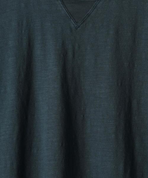 coen（コーエン）の「ガゼットスラブオーバーダイTシャツ（Tシャツ/カットソー・メンズ・オリーブ/ネイビー/グレー/ホワイト/レッド・X-LARGE/MEDIUM/SMALL/LARGE）」の6枚目の写真