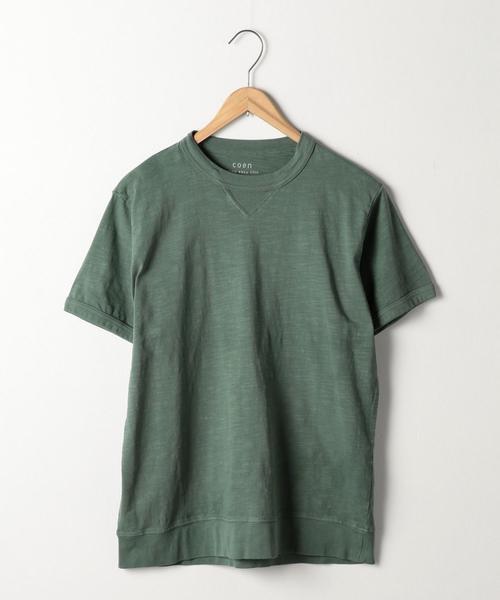 coen（コーエン）の「ガゼットスラブオーバーダイTシャツ（Tシャツ/カットソー・メンズ・オリーブ/ネイビー/グレー/ホワイト/レッド・X-LARGE/MEDIUM/SMALL/LARGE）」の13枚目の写真