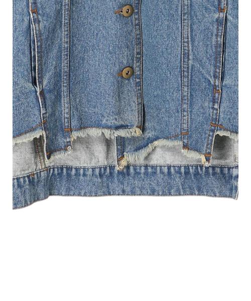 Editt by YECCA VECCA（エディットバイイェッカヴェッカ）の「コインフリンジ×スタッズジャケット②（ブルゾン・レディース・インディゴブルー・FREE）」の11枚目の写真