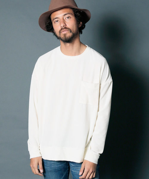 Magine（マージン）の「【Magine】1812-72 CTN LIGHT VELOR BIG SILHOUETTE C/N（Tシャツ/カットソー・メンズ・ホワイト/ブラック/ネイビー/ダークグリーン・46/48/44）」の3枚目の写真