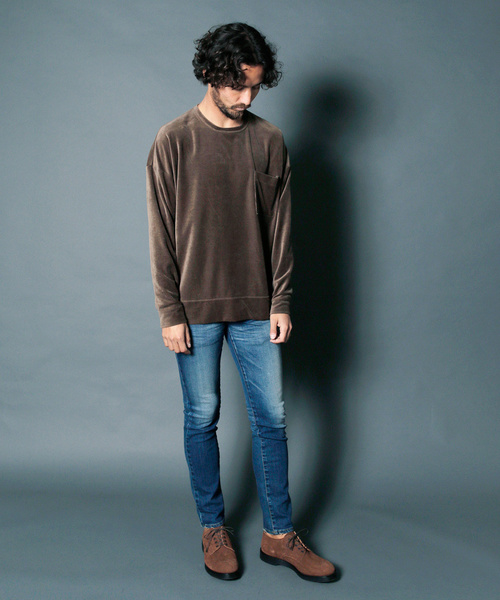 Magine（マージン）の「【Magine】1812-72 CTN LIGHT VELOR BIG SILHOUETTE C/N（Tシャツ/カットソー・メンズ・ホワイト/ブラック/ネイビー/ダークグリーン・46/48/44）」の6枚目の写真