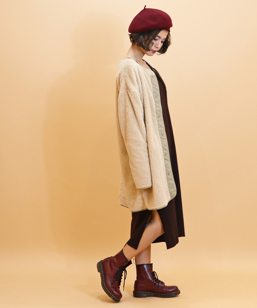 Kopka ACCESSORIES（コプカアクセサリーズ）の「【Kopka/コプカ】Woollen Roll Up Beret　ウールロールアップベレー（ハンチング/ベレー帽・レディース・チャコールグレー/ブラック/ベージュ/ワインレッド/チョコ/キャメル・FREE）」の10枚目の写真
