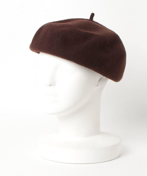Kopka ACCESSORIES（コプカアクセサリーズ）の「【Kopka/コプカ】Woollen Roll Up Beret　ウールロールアップベレー（ハンチング/ベレー帽・レディース・チャコールグレー/ブラック/ベージュ/ワインレッド/チョコ/キャメル・FREE）」の4枚目の写真