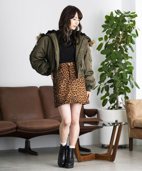 WEGO（ウィゴー）の「WEGO/N-2B（ミリタリージャケット・レディース・ブラック/ベージュ/カーキ・FREE）」の11枚目の写真