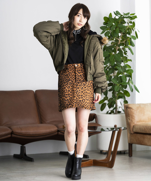 WEGO（ウィゴー）の「WEGO/N-2B（ミリタリージャケット・レディース・ブラック/ベージュ/カーキ・FREE）」の12枚目の写真