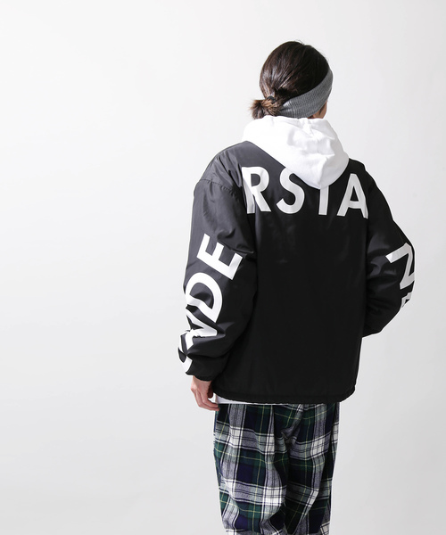 WEGO（ウィゴー）の「WEGO/グラフィックボアコーチジャケット（ブルゾン・メンズ・パープル/ブラック・MEDIUM/LARGE）」の8枚目の写真