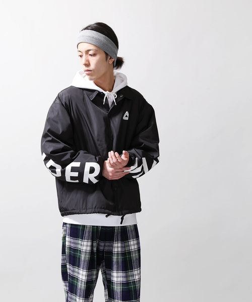 WEGO（ウィゴー）の「WEGO/グラフィックボアコーチジャケット（ブルゾン・メンズ・パープル/ブラック・MEDIUM/LARGE）」の9枚目の写真