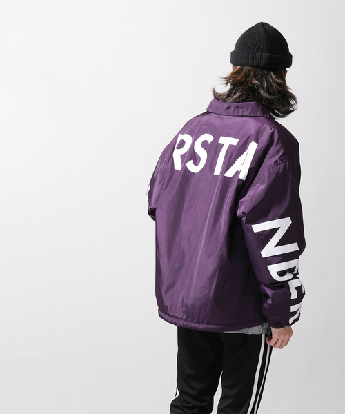 WEGO（ウィゴー）の「WEGO/グラフィックボアコーチジャケット（ブルゾン・メンズ・パープル/ブラック・MEDIUM/LARGE）」の12枚目の写真
