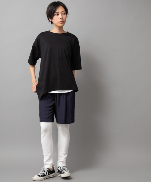 Munich（ミューニック）の「ストレッチサーマルスリットレギンス（レギンス/スパッツ・レディース・ライトグレー/ブラック/ベージュ/ネイビー/オフホワイト/杢グレー・FREE）」の2枚目の写真