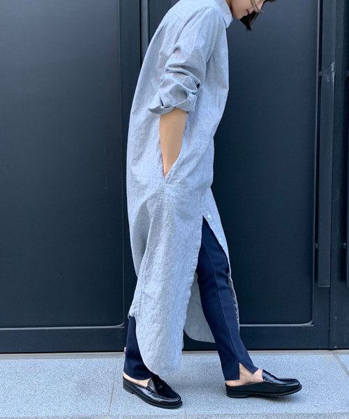 Munich（ミューニック）の「ストレッチサーマルスリットレギンス（レギンス/スパッツ・レディース・ライトグレー/ブラック/ベージュ/ネイビー/オフホワイト/杢グレー・FREE）」の8枚目の写真