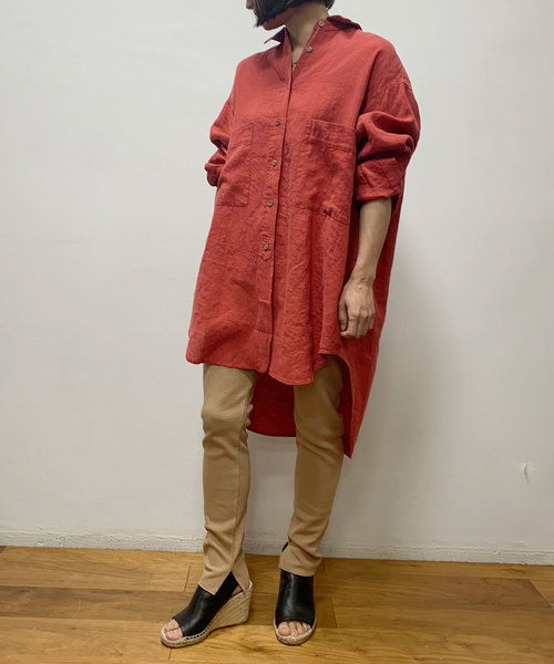 Munich（ミューニック）の「ストレッチサーマルスリットレギンス（レギンス/スパッツ・レディース・ライトグレー/ブラック/ベージュ/ネイビー/オフホワイト/杢グレー・FREE）」の9枚目の写真