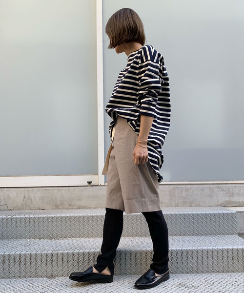 Munich（ミューニック）の「ストレッチサーマルスリットレギンス（レギンス/スパッツ・レディース・ライトグレー/ブラック/ベージュ/ネイビー/オフホワイト/杢グレー・FREE）」の14枚目の写真