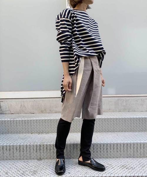 Munich（ミューニック）の「ストレッチサーマルスリットレギンス（レギンス/スパッツ・レディース・ライトグレー/ブラック/ベージュ/ネイビー/オフホワイト/杢グレー・FREE）」の15枚目の写真