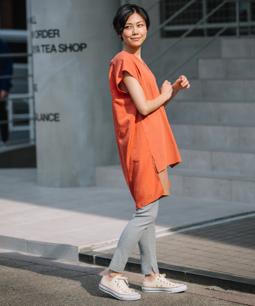 Munich（ミューニック）の「ストレッチサーマルスリットレギンス（レギンス/スパッツ・レディース・ライトグレー/ブラック/ベージュ/ネイビー/オフホワイト/杢グレー・FREE）」の20枚目の写真