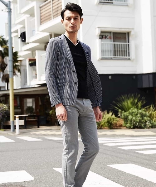 MICHEL KLEIN HOMME   （ミッシェルクランオム）の「カーディガン（リーブルJQ）（カーディガン/ボレロ・メンズ・ネイビー/グレー・46/51/48）」の22枚目の写真
